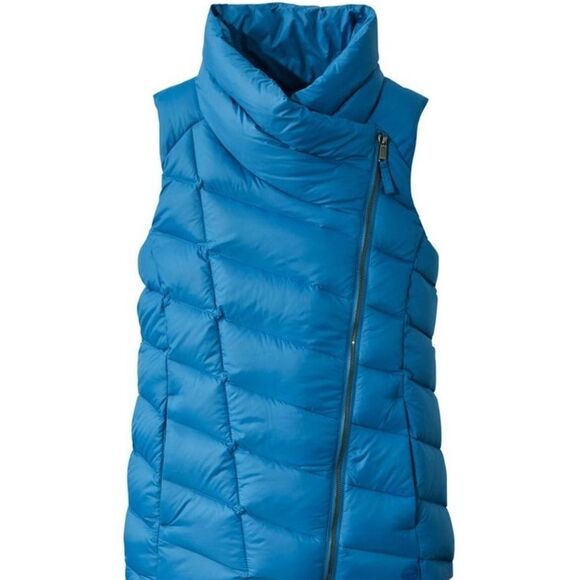 NWT Women's L.L.Bean Boundless Down Puffer Vest Marine Blue Sz 3X - Picture 1 of 8